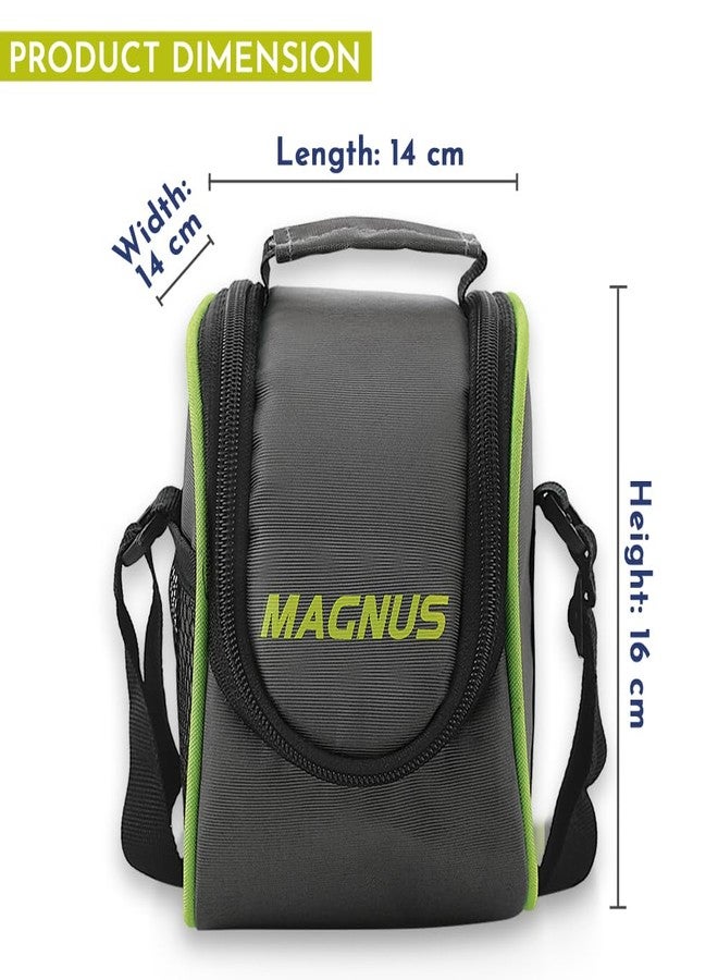 Magnus Opal 2 Stainless Steel Lunchbox Set with Bag - Leak-Proof, Insulated Lunch Box for Kids and Adults - 2 x 350ml Containers with Smart STEAM Lock - Ideal Lunch Boxes for Office Men, Women, School - Image 3
